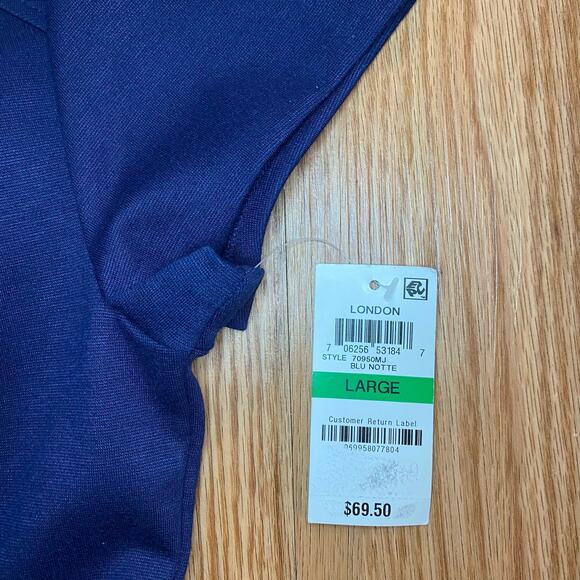 Maison Jules Blu Notte Fit & Flare Blue Pleated Mini Dress Womens Large - Picture 7 of 16